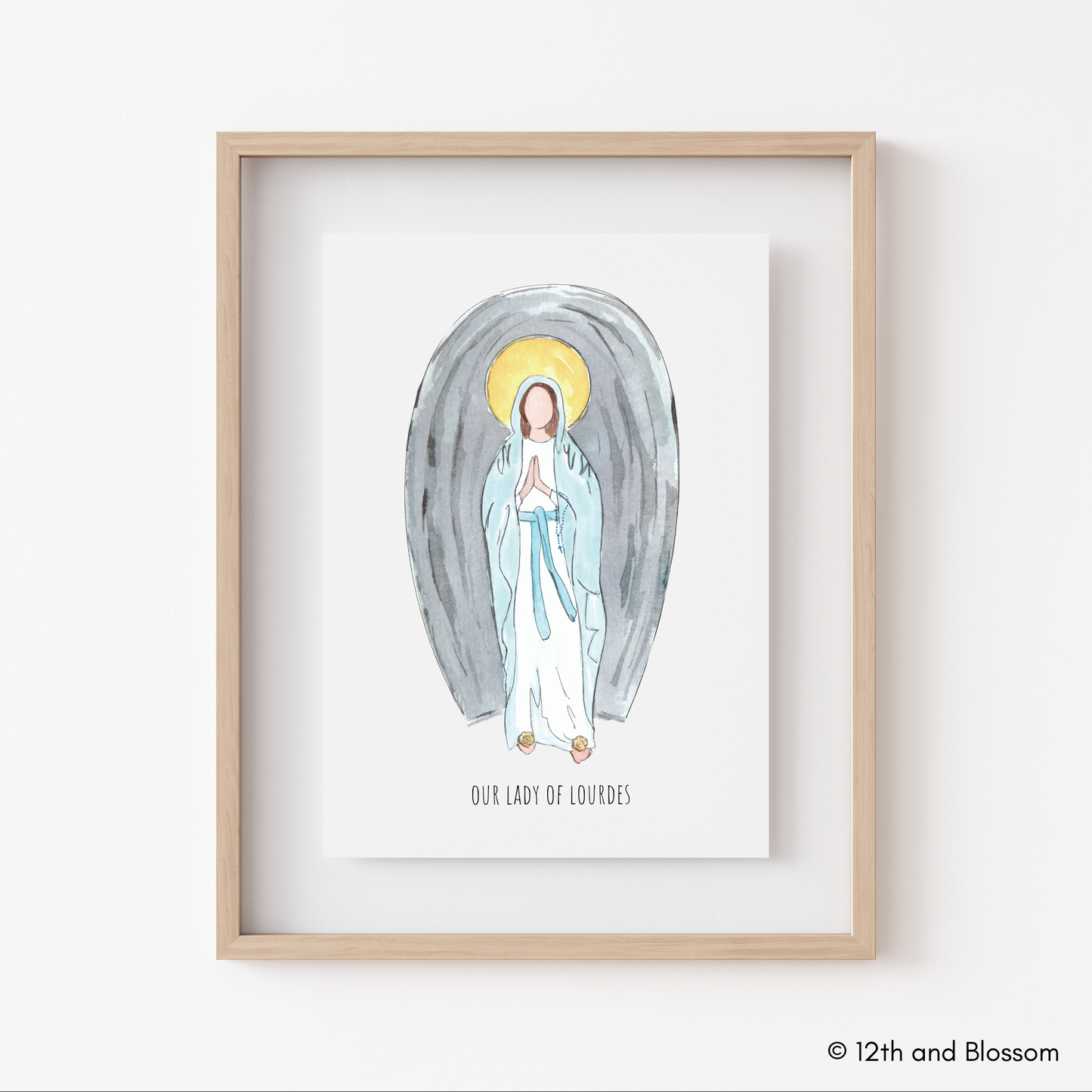 Our Lady of Lourdes Art Print