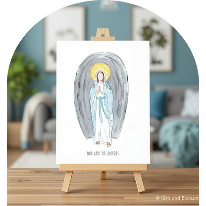 Our Lady of Lourdes Art Print