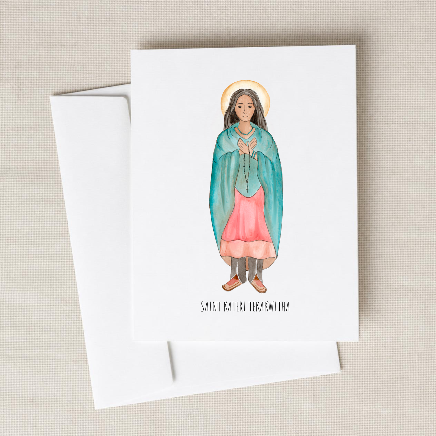 Saint Kateri Tekakwitha Folded Notecards - Boxed Set of 10