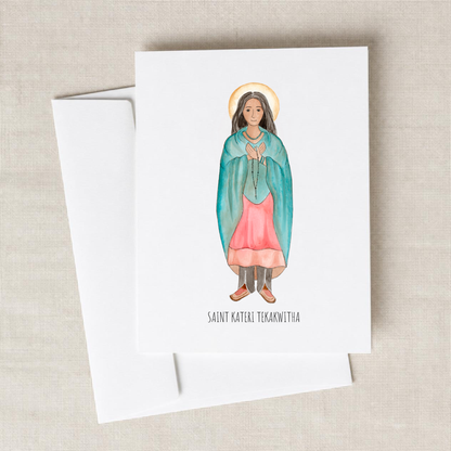 Saint Kateri Tekakwitha Folded Notecards - Boxed Set of 10