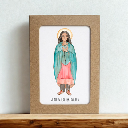 Saint Kateri Tekakwitha Folded Notecards - Boxed Set of 10