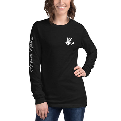 Auspice Maria - Unisex Long Sleeve Tee with Sleeve Detail