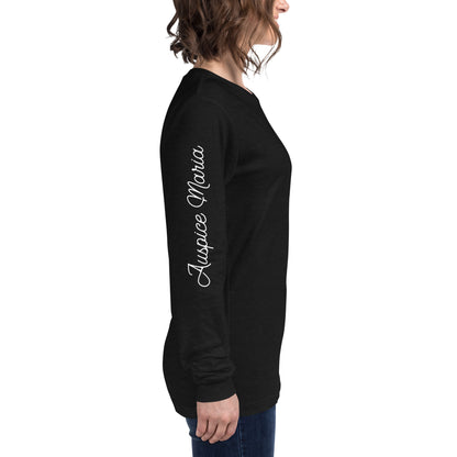 Auspice Maria - Unisex Long Sleeve Tee with Sleeve Detail