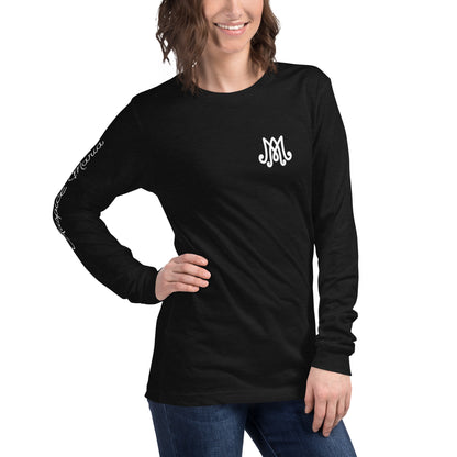 Auspice Maria - Unisex Long Sleeve Tee with Sleeve Detail