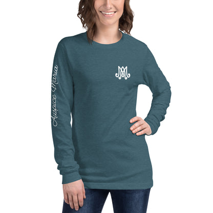Auspice Maria - Unisex Long Sleeve Tee with Sleeve Detail