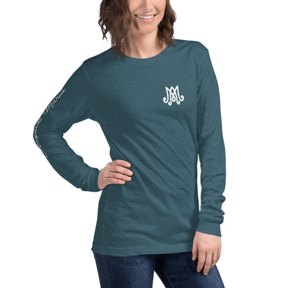 Auspice Maria - Unisex Long Sleeve Tee with Sleeve Detail