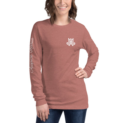 Auspice Maria - Unisex Long Sleeve Tee with Sleeve Detail