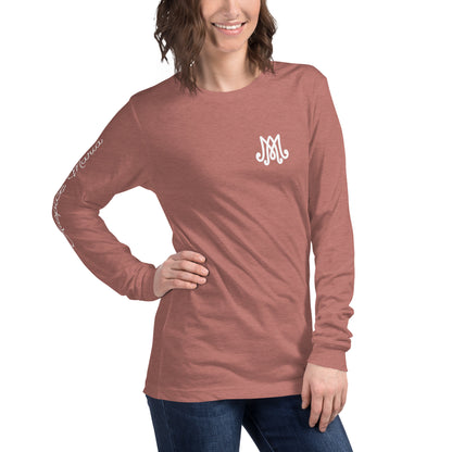 Auspice Maria - Unisex Long Sleeve Tee with Sleeve Detail