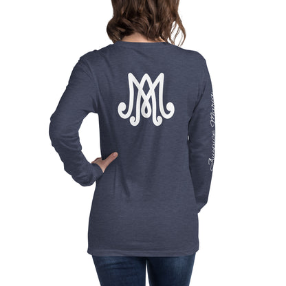 Auspice Maria - Unisex Long Sleeve Tee with Sleeve Detail
