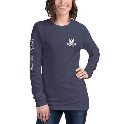 Auspice Maria - Unisex Long Sleeve Tee with Sleeve Detail