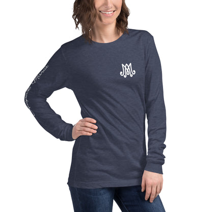 Auspice Maria - Unisex Long Sleeve Tee with Sleeve Detail