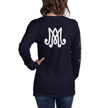 Auspice Maria - Unisex Long Sleeve Tee with Sleeve Detail