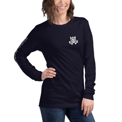 Auspice Maria - Unisex Long Sleeve Tee with Sleeve Detail