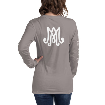 Auspice Maria - Unisex Long Sleeve Tee with Sleeve Detail