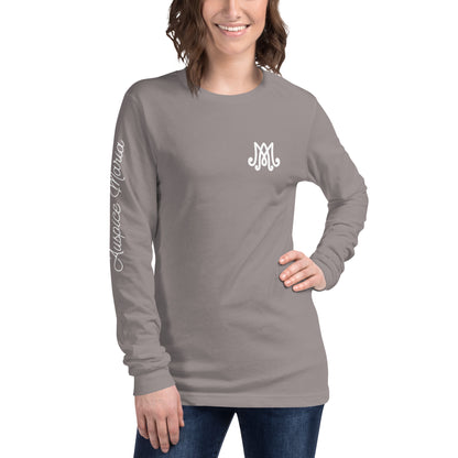Auspice Maria - Unisex Long Sleeve Tee with Sleeve Detail