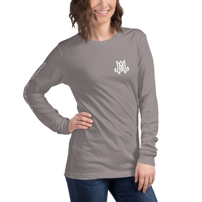 Auspice Maria - Unisex Long Sleeve Tee with Sleeve Detail