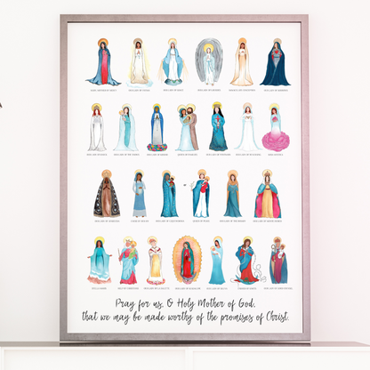 DIGITAL DOWNLOAD - Marian Mini Poster Print