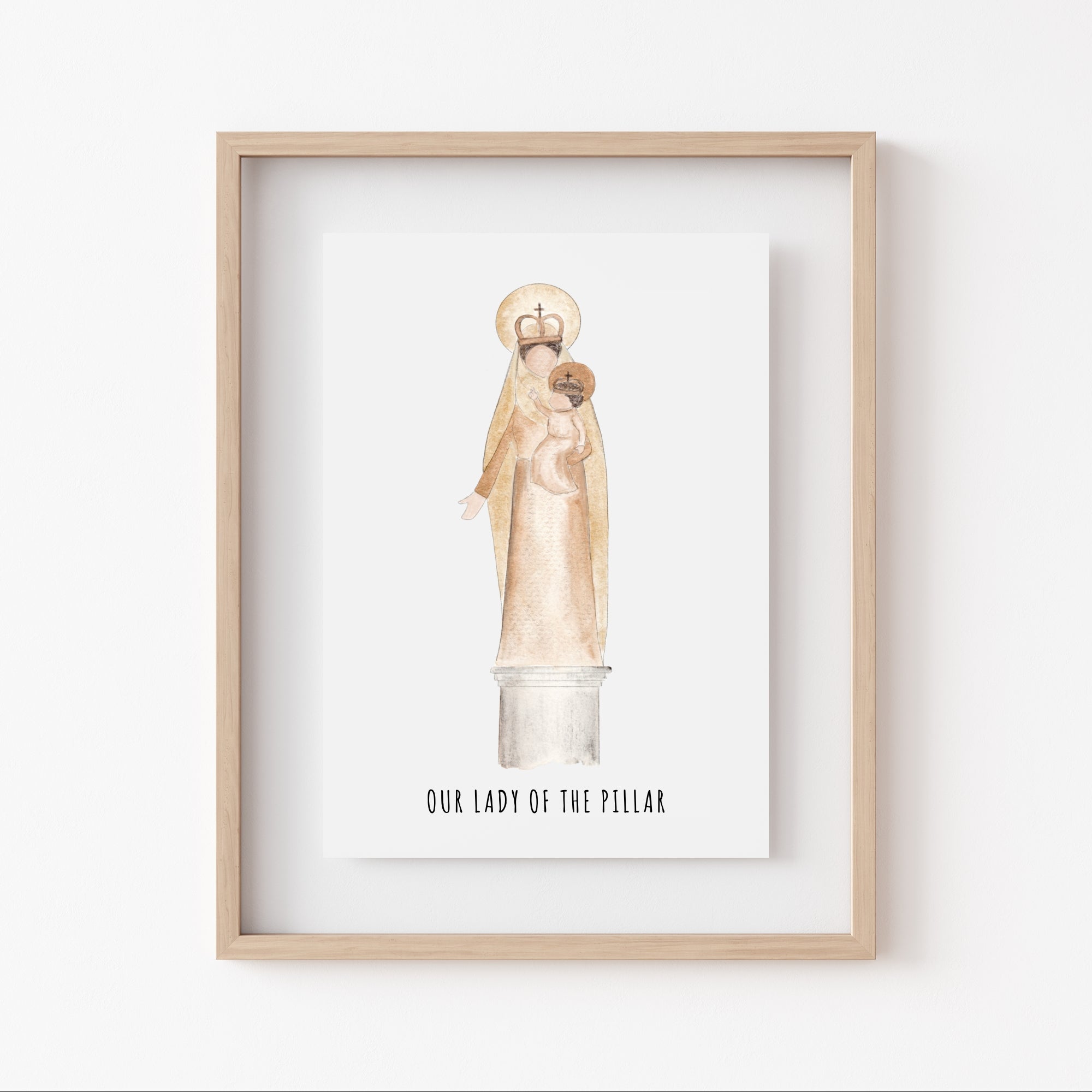 Marian Art Print - Our Lady of the Pillar – Twelfth and Blossom