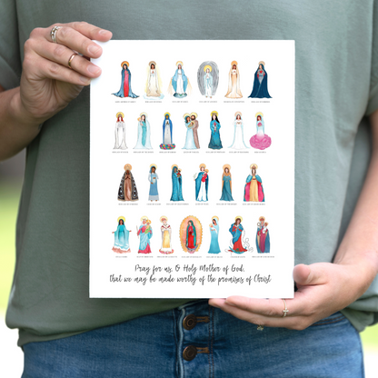 Titles of Mary 8x10 Art Print