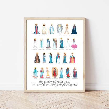 Titles of Mary 8x10 Art Print