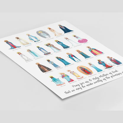 Titles of Mary 8x10 Art Print