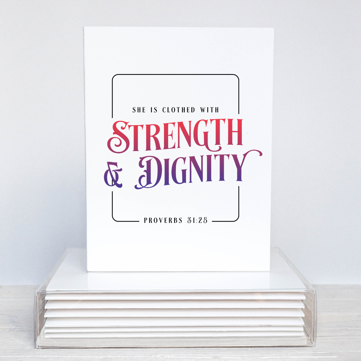 Proverbs 31 - Note Card Set - Strength and Dignity