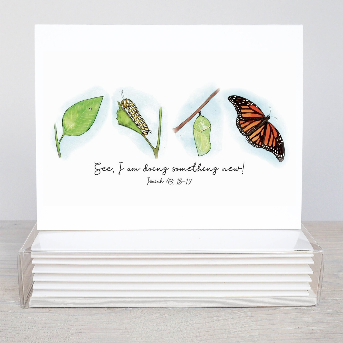 See, I Am Doing Something New - Isaiah 43:19 Blank Notecards - Set of 6 Cards