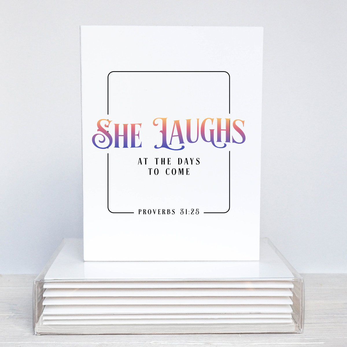 Proverbs 31 - Note Card Set - She Laughs