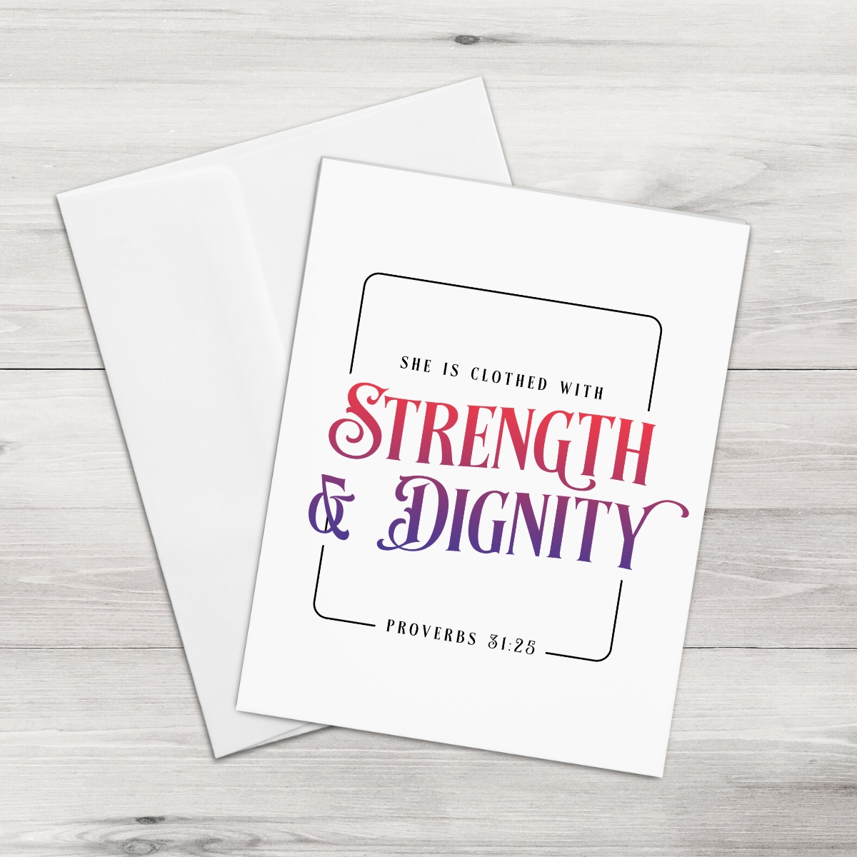 Proverbs 31 - Note Card Set - Strength and Dignity