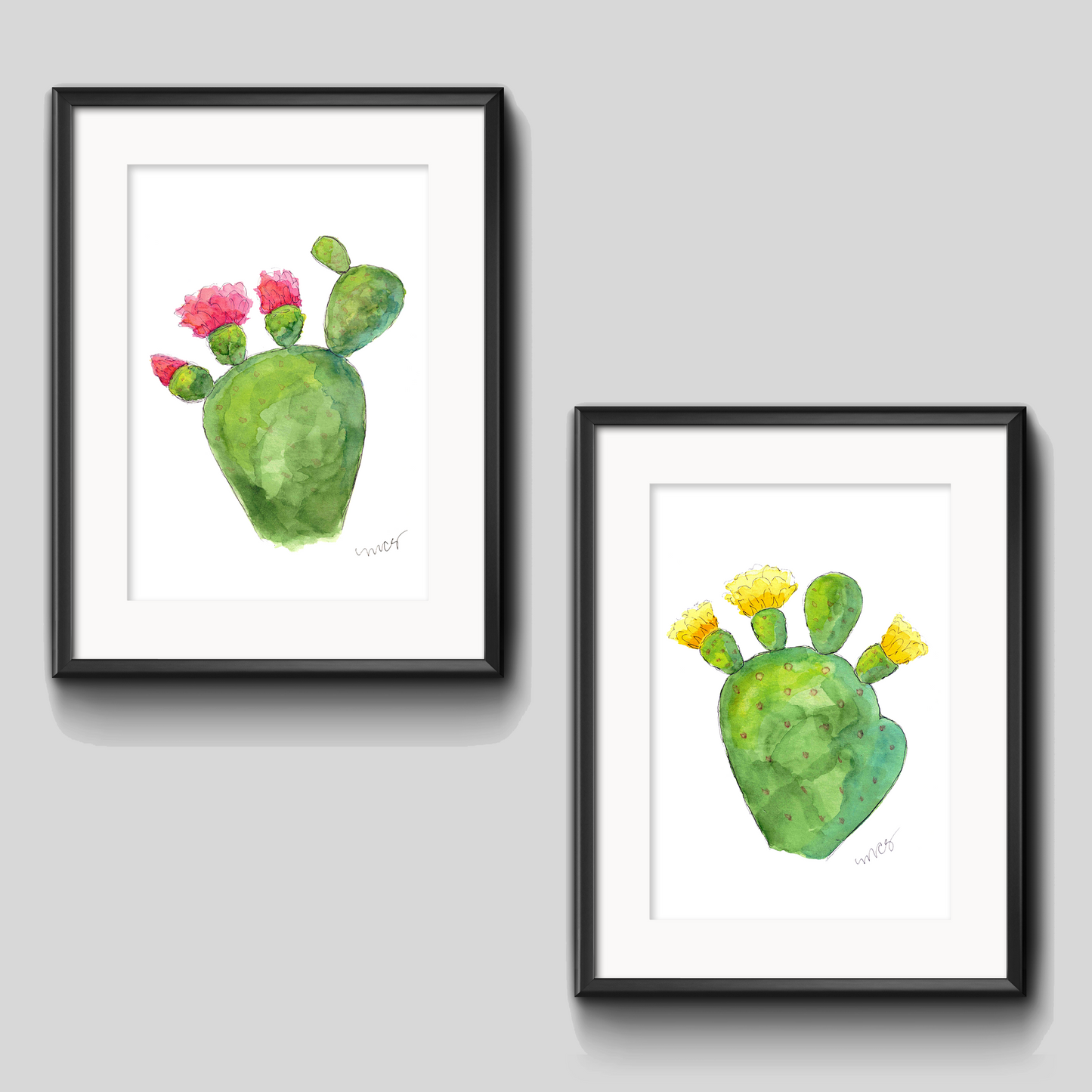 Prickly Pear Art Print Duo