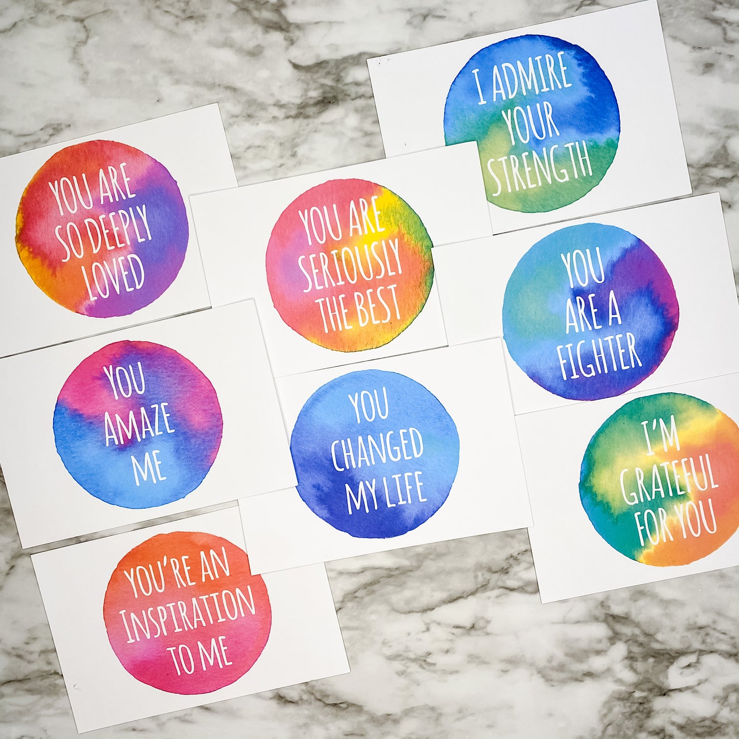 Words of Affirmation Postcard and Note Card Sets
