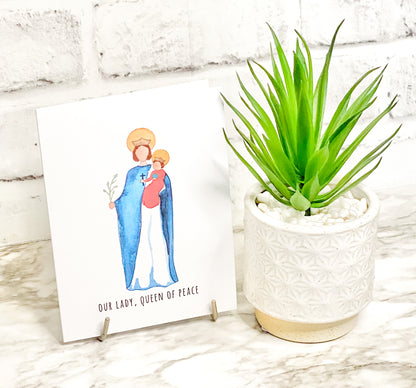 Stationery - Titles of Mary Blank Notecard Set