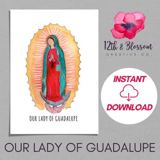 Our Lady of Guadalupe - Marian Mini Digital Print