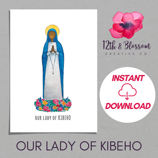 Our Lady of Kibeho - Marian Mini Digital Print