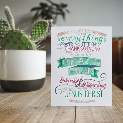 Philippians 4 Blank Notecards