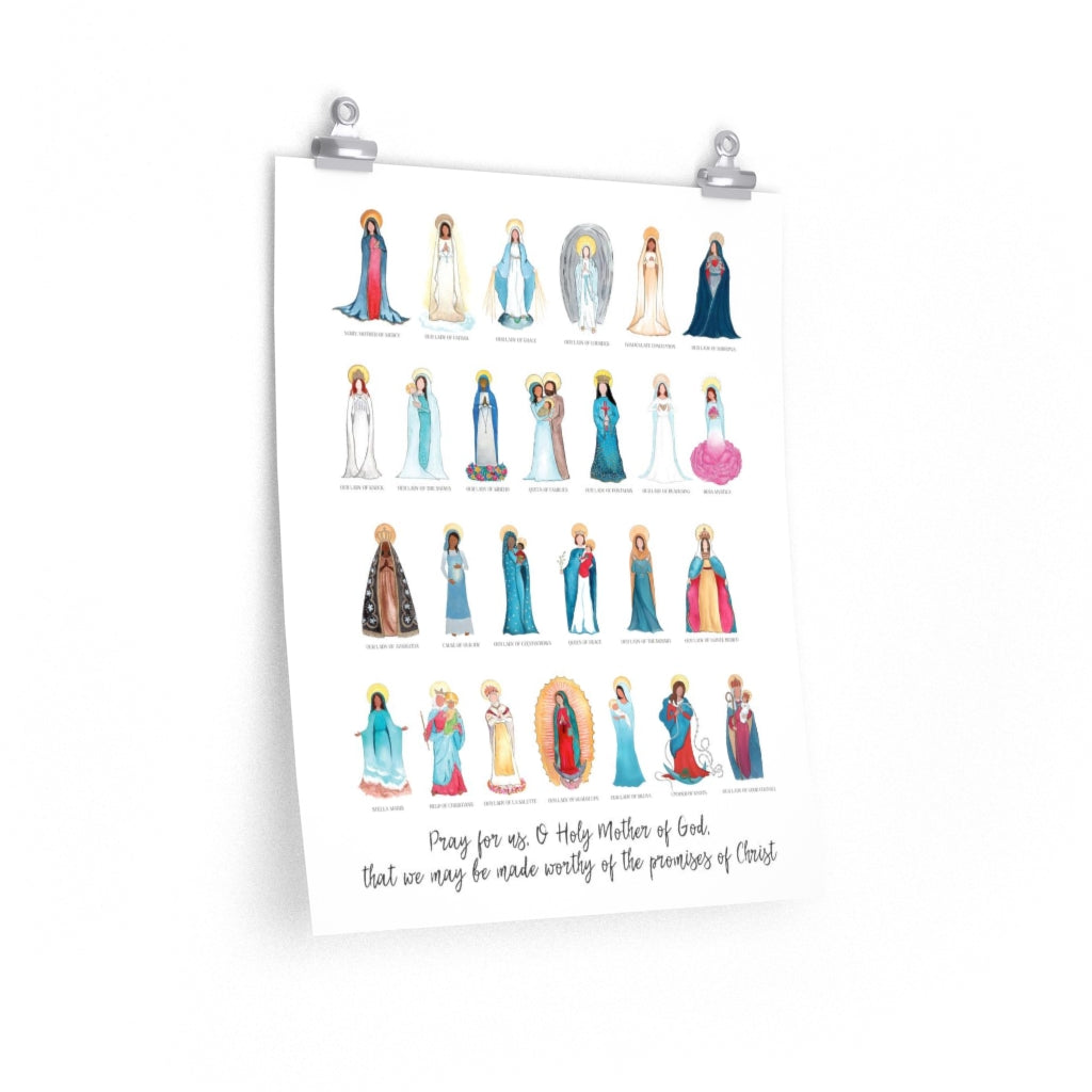 The Titles of Mary 18x24 Poster Print