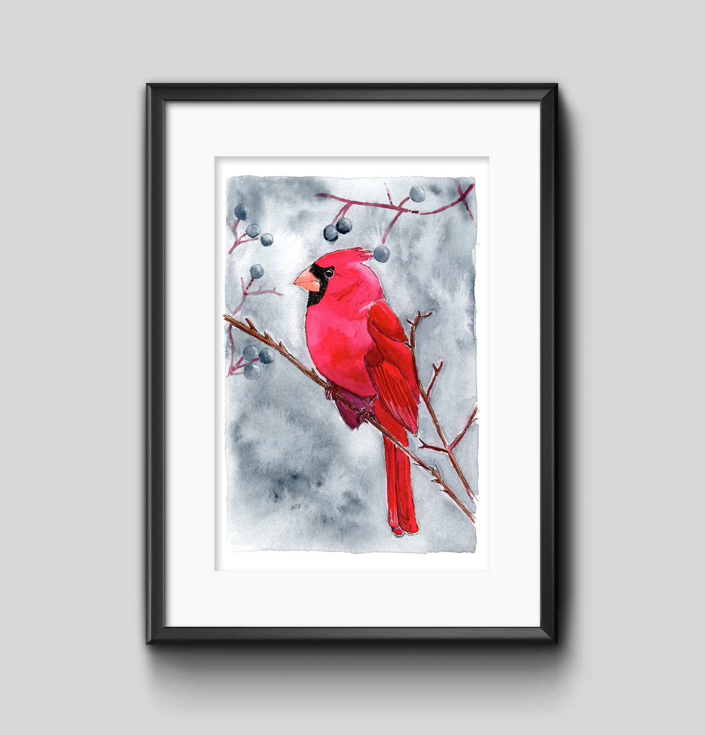 Winter Cardinal Art Print