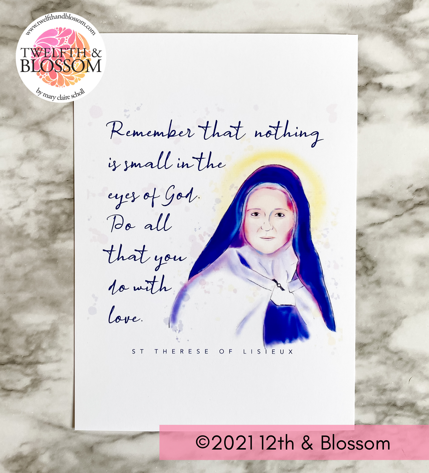 St Therese of Lisieux Art Print