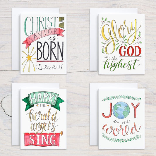 Christmas Cards - Mixed Set of Christmas Carol Cards
